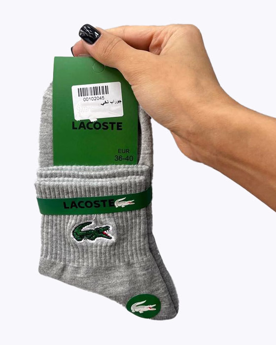 جوراب نیم ساق نخی زنانه LACOSTE